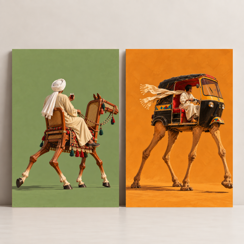 Egypt Art – Desert Riders — Set of 2