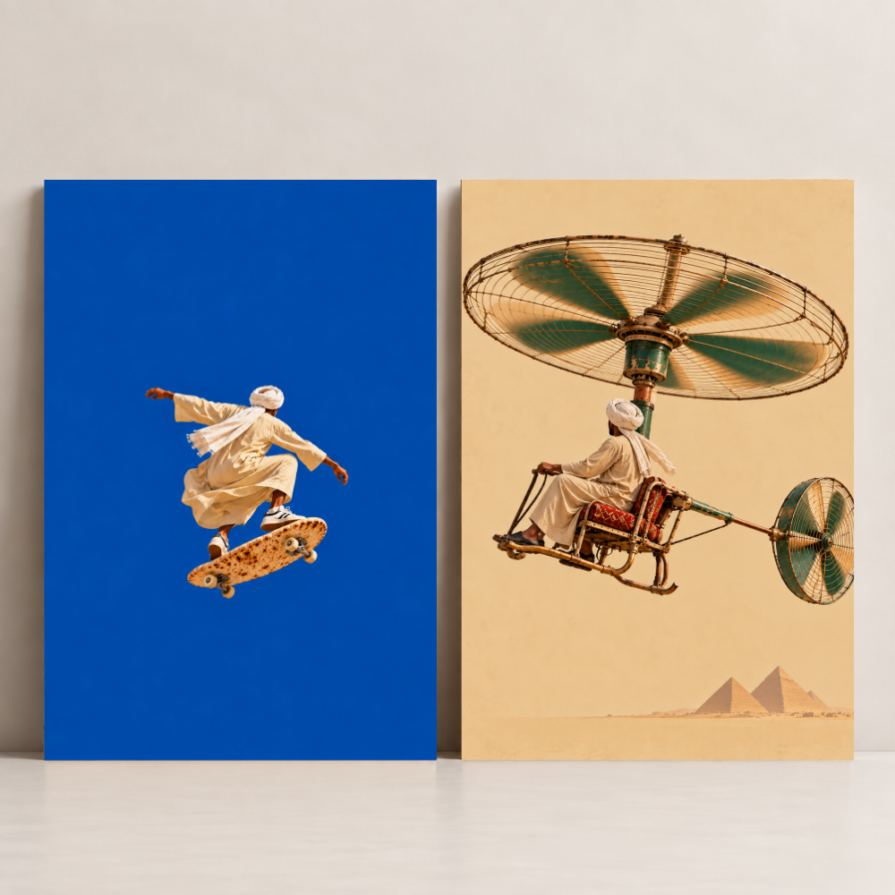 Egypt Art – Egyptian Dreamers — Set of 2