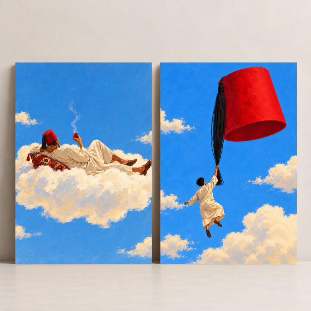 Egypt Art – Above the Clouds — Set of 2