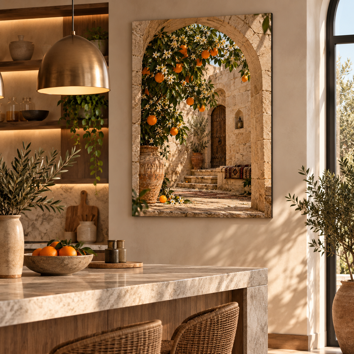 Palestine Art – The Orange Courtyard