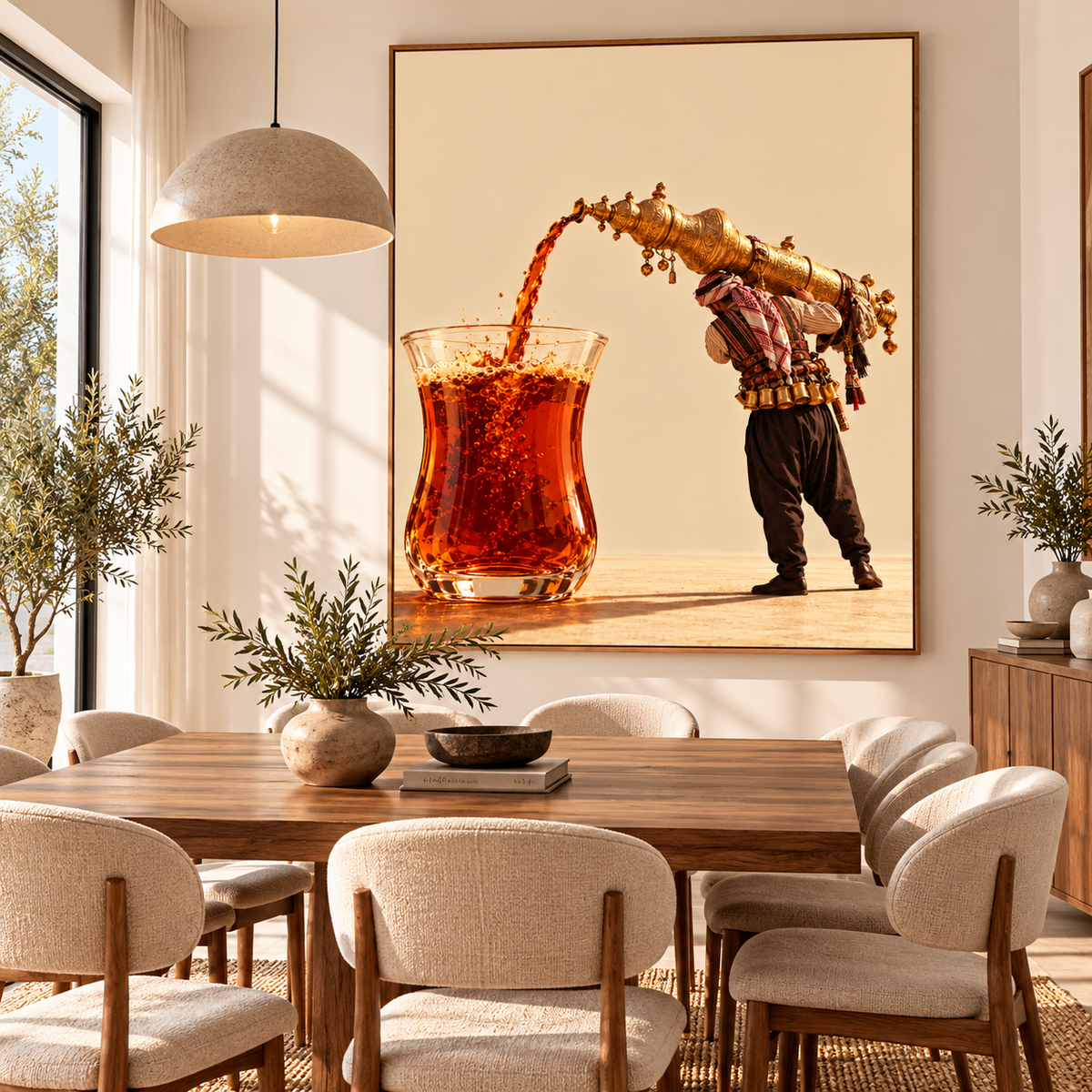 Arab Art – Pouring the Giant Tea