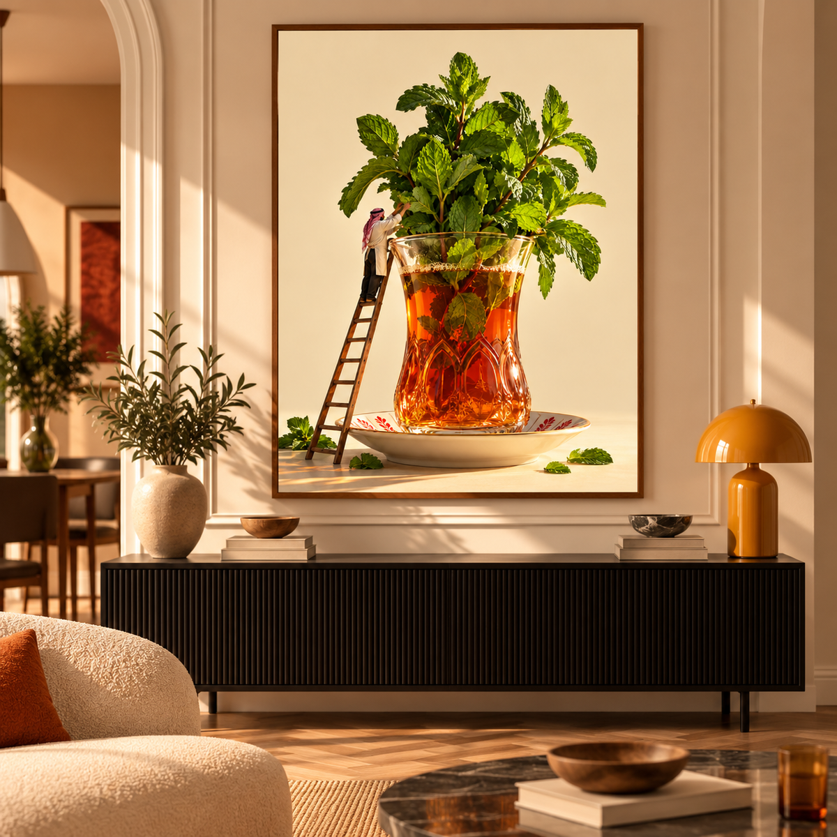 Arab Art – Mint Tea Garden
