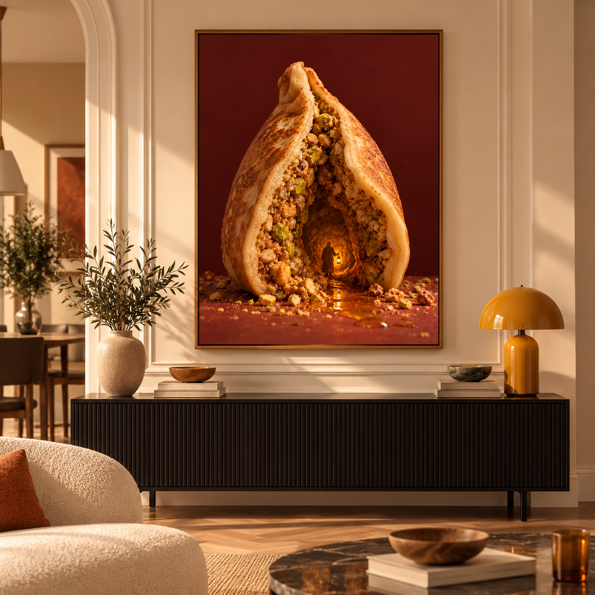 Arab Art – Golden Qatayef
