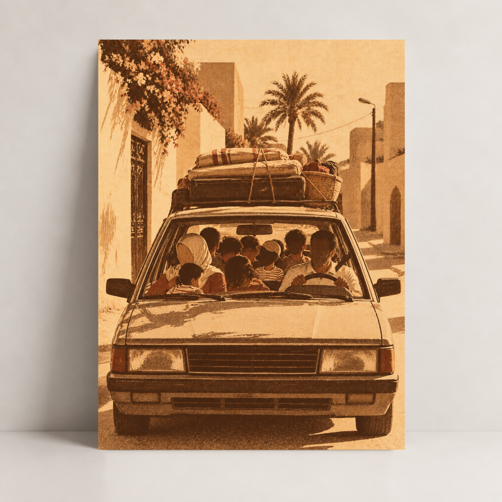 The Road Home Arab canvas art by BornArab Studio