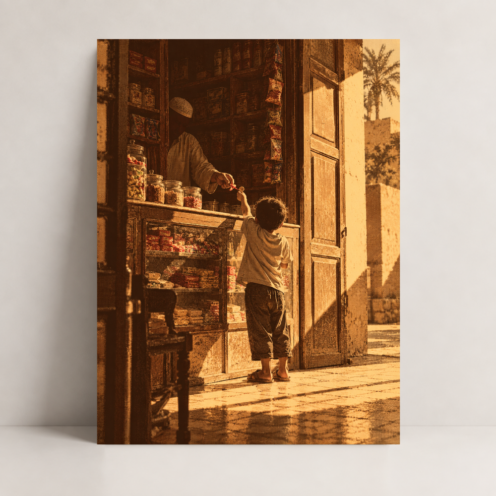 The Corner Shop Arab canvas art by BornArab Studio