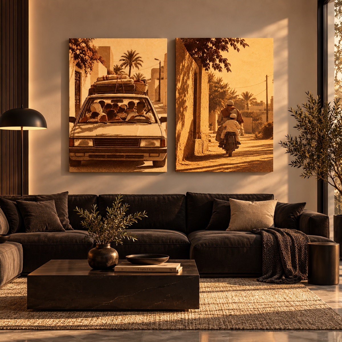 Arab Art – Roads Home — Set of 2