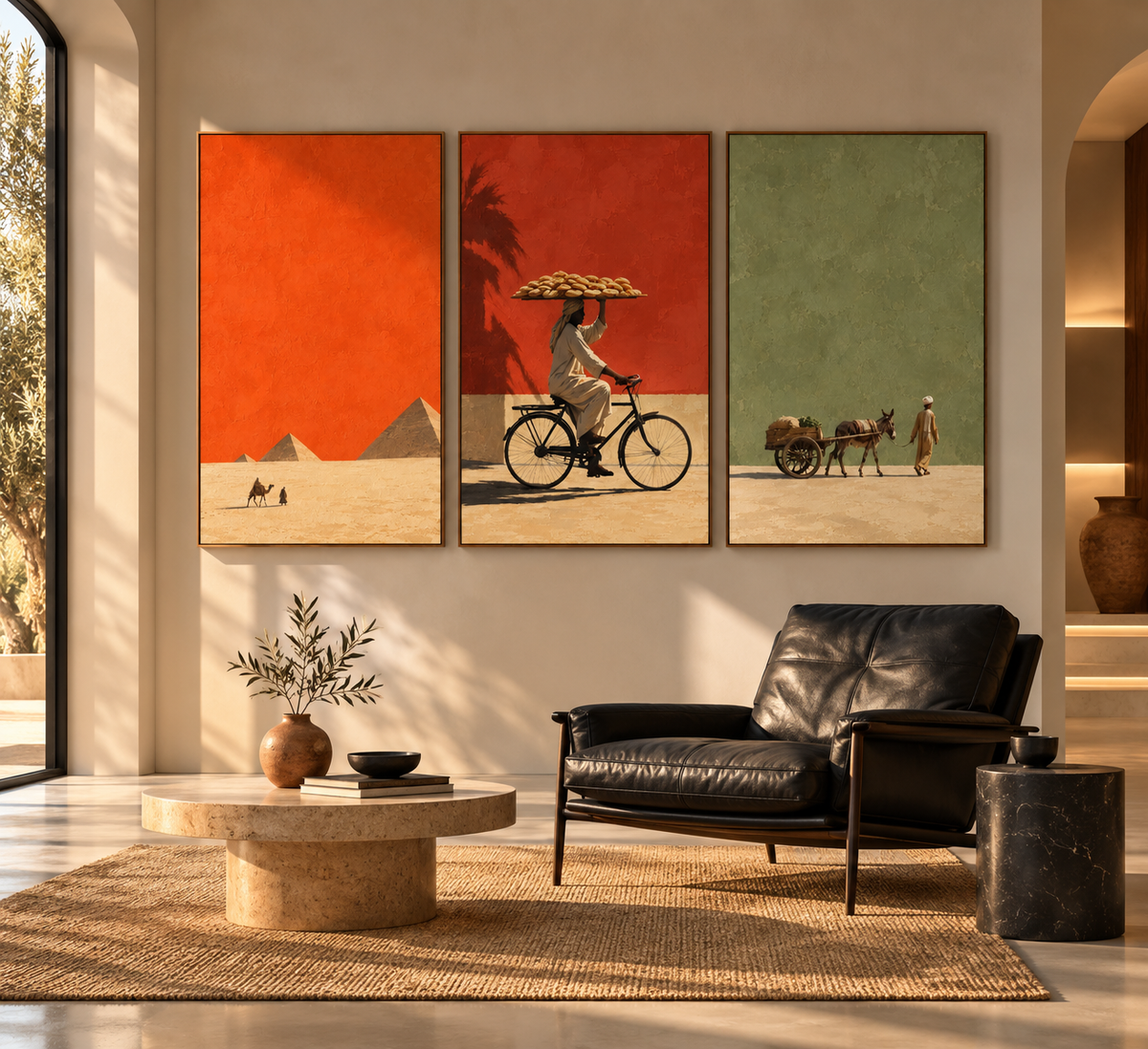 Egypt Art – Across Egypt — Set of 3