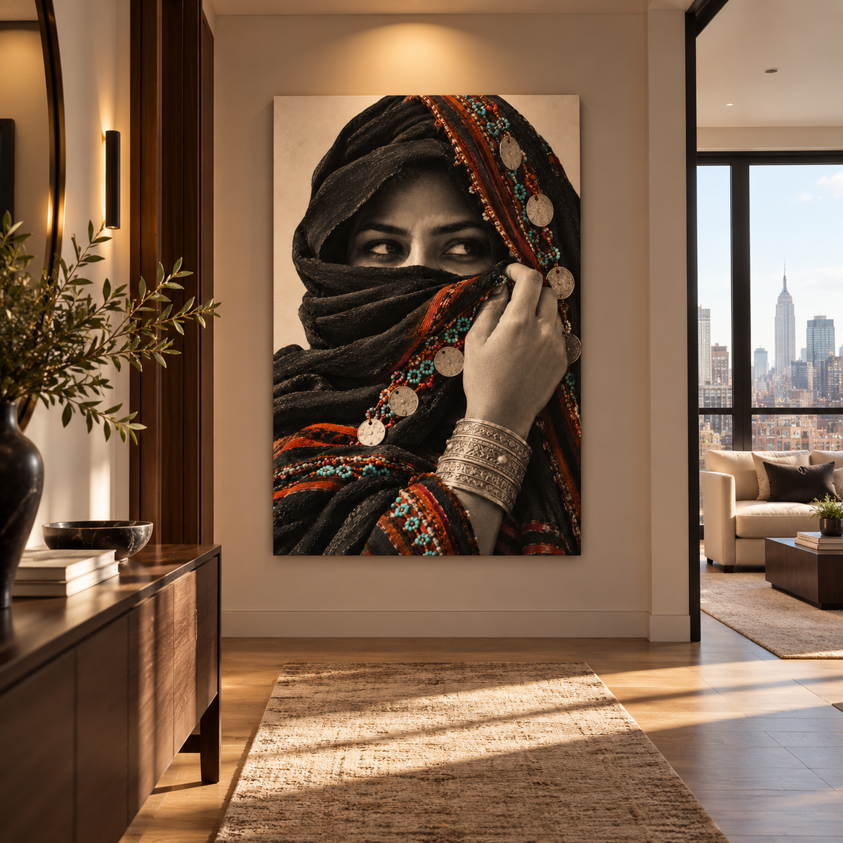 Daughter of the Nile Egypt canvas room mockup by BornArab Studio — view 1