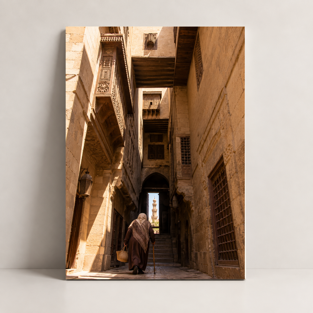 Passage Through Old Cairo Egypt canvas art by BornArab Studio