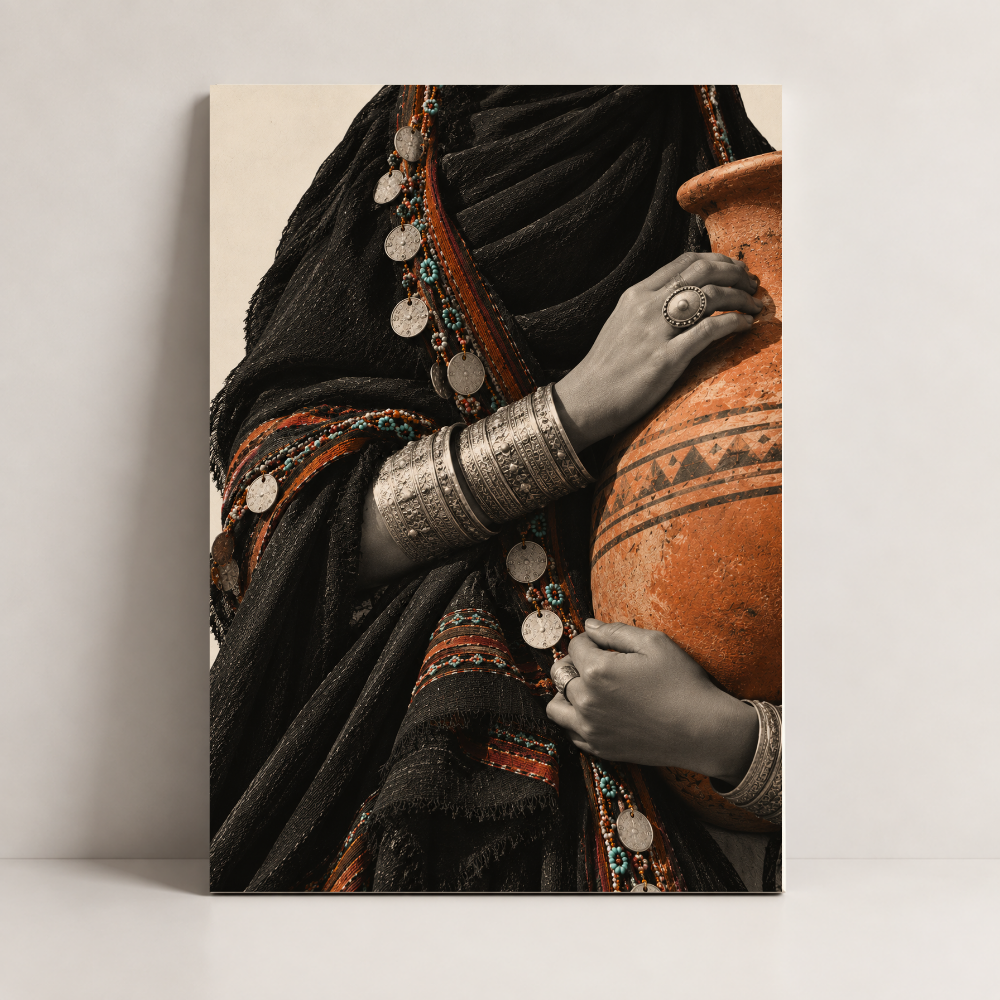 Adorned in Nubia Egypt canvas art by BornArab Studio