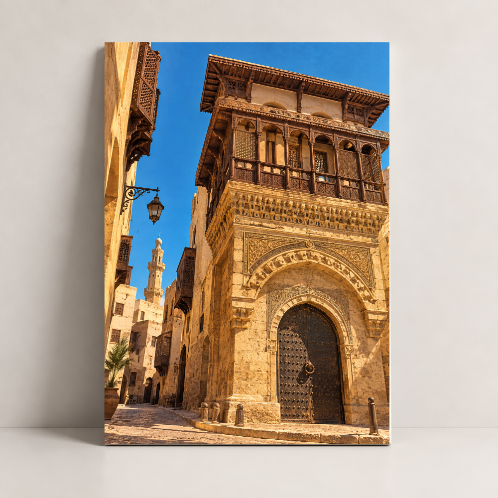 Gateway of Historic Cairo Egypt canvas art by BornArab Studio