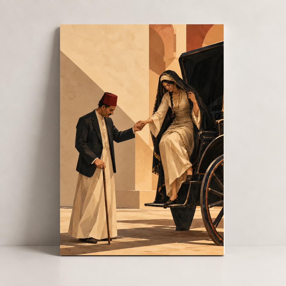 A Meeting in Old Egypt Egypt canvas art by BornArab Studio