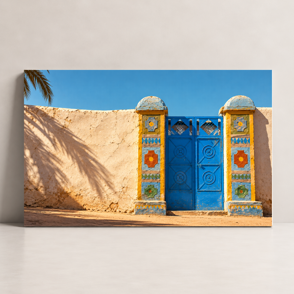 The Blue Gate Egypt canvas art by BornArab Studio