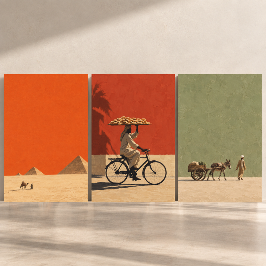 Egypt Art – Across Egypt — Set of 3