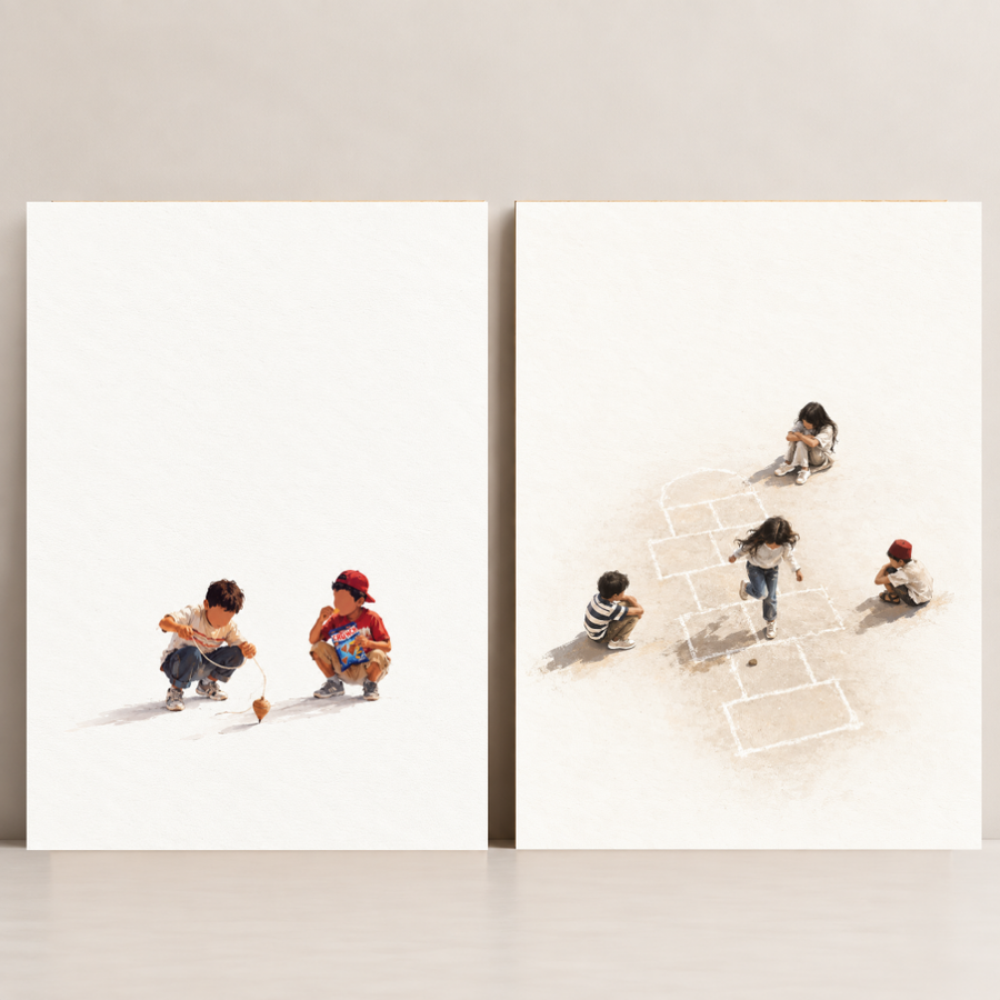 Egypt Art – Street Games — Set of 2