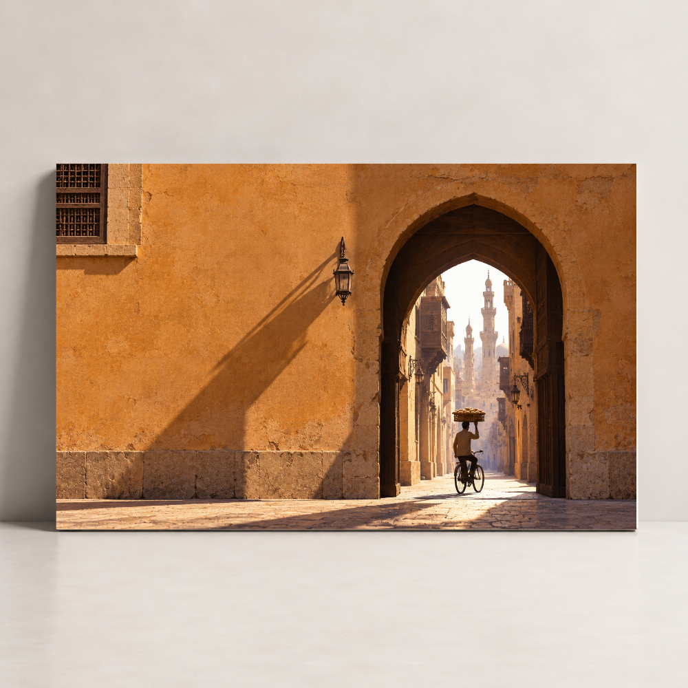 Through the Old Gate Egypt canvas art by BornArab Studio