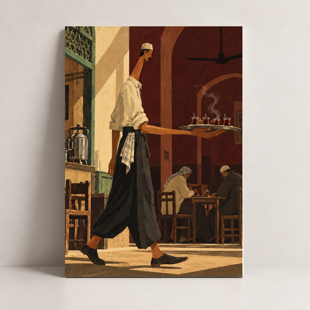 Tea House Passage Iraq canvas art by BornArab Studio