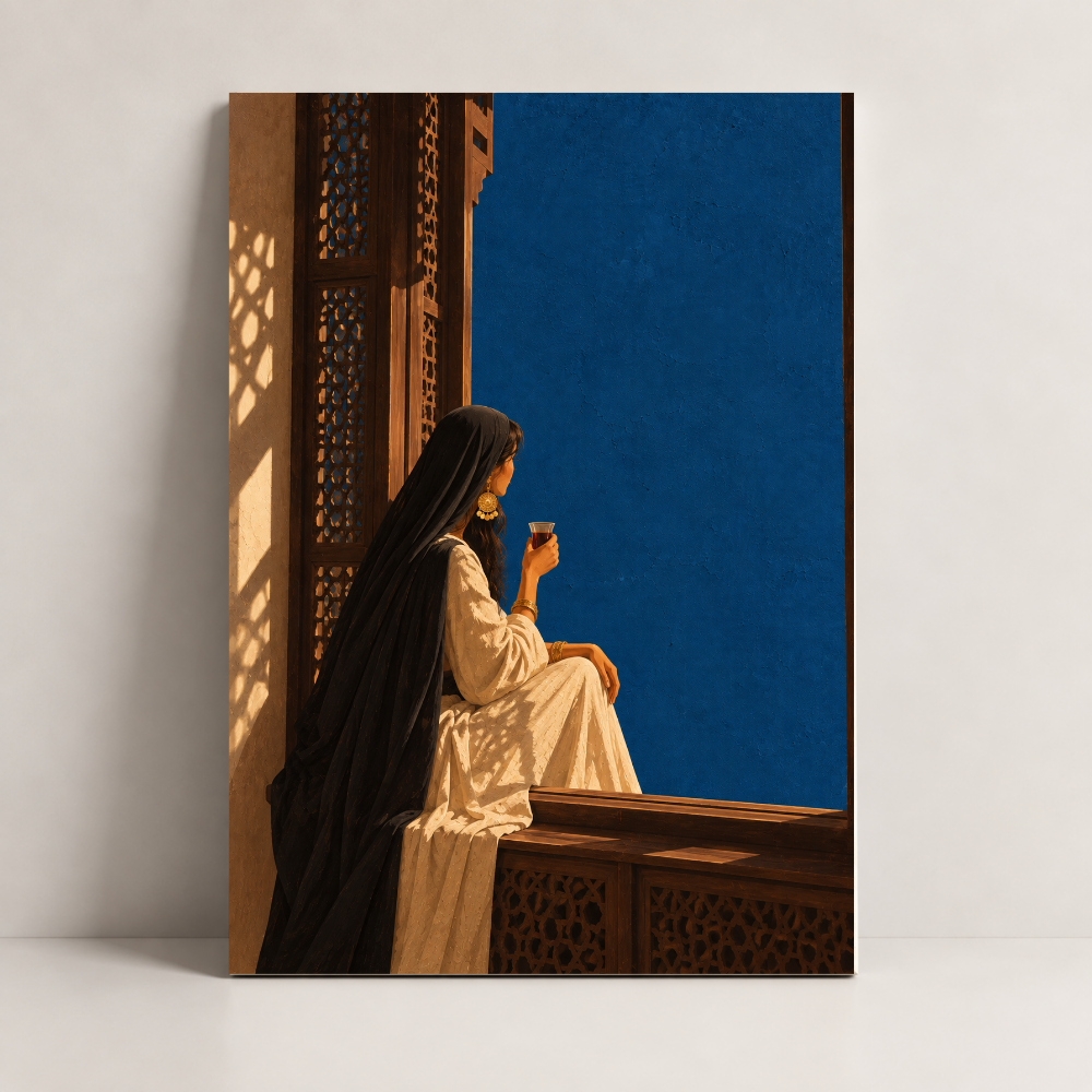 Blue Hour Iraq canvas art by BornArab Studio