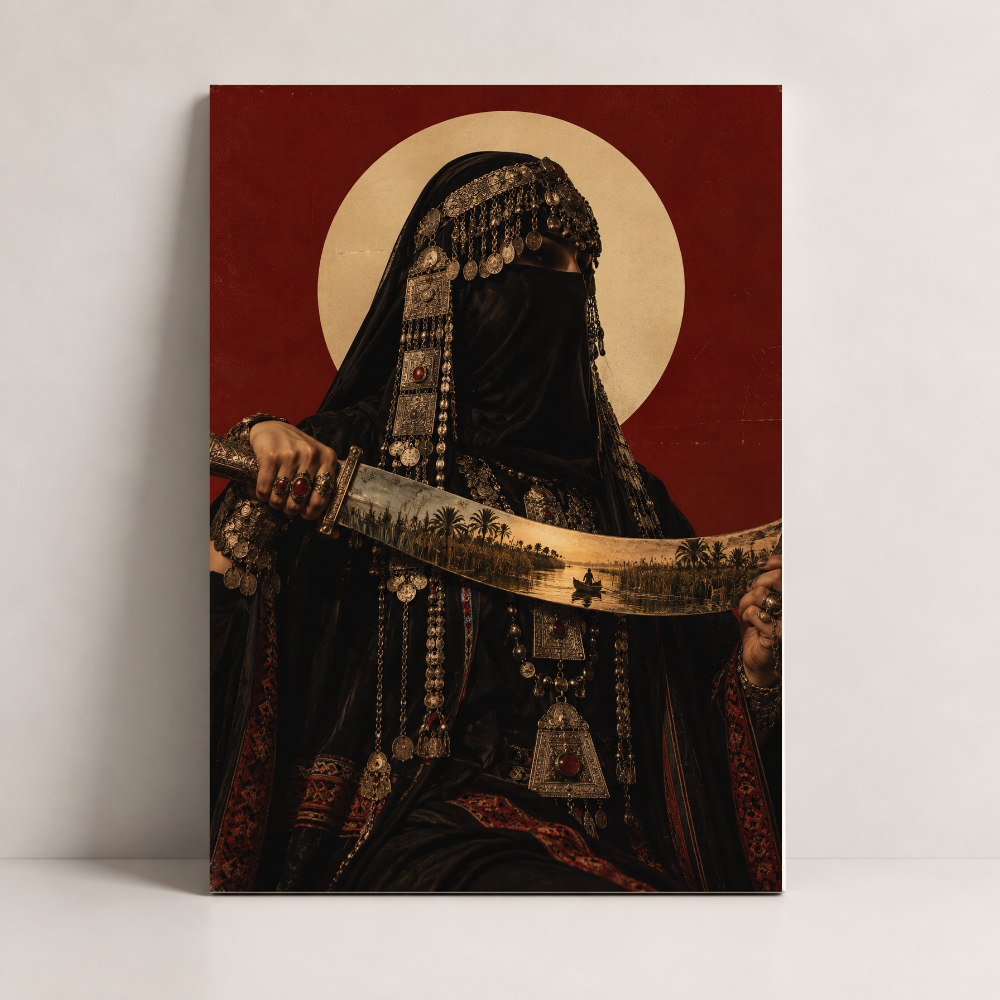 Silver Heritage Iraq canvas art by BornArab Studio