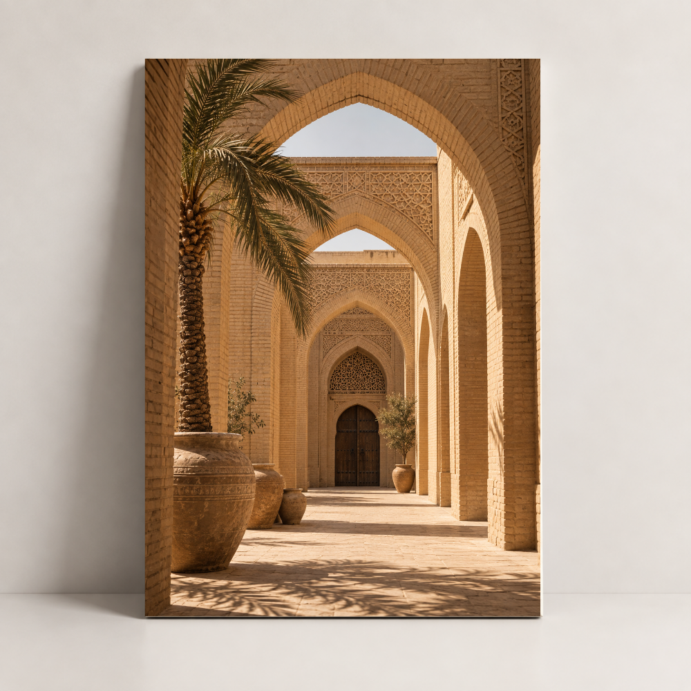 The Long Arcade Iraq canvas art by BornArab Studio
