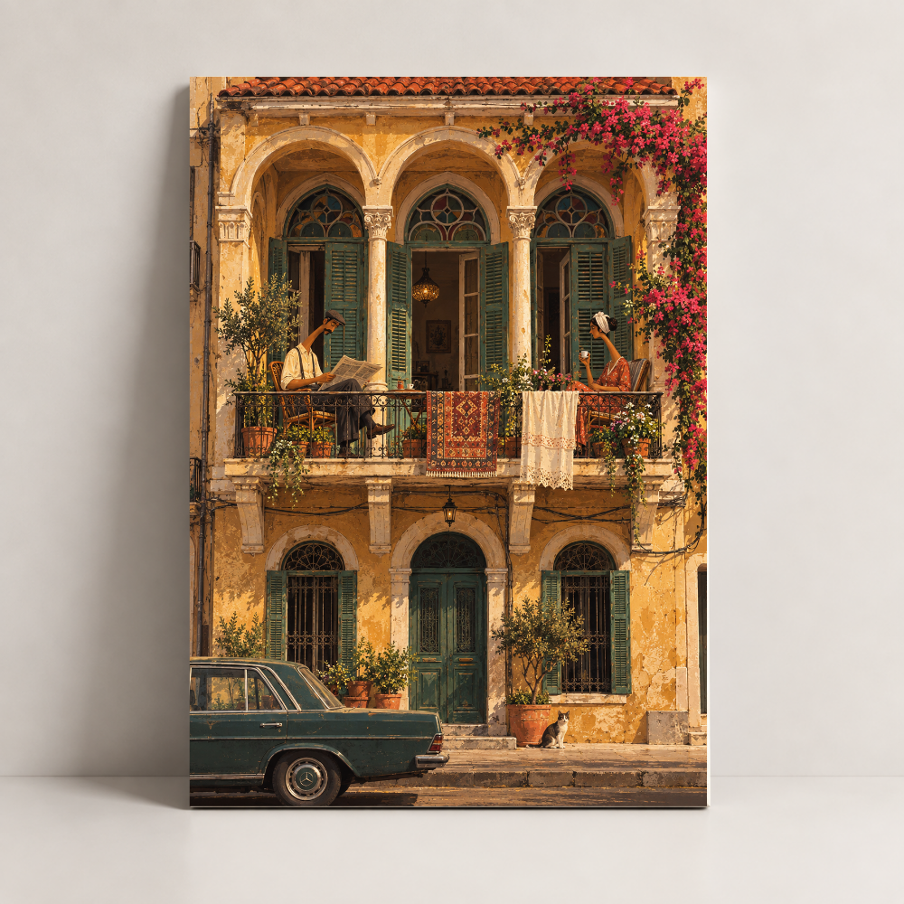 An Old Beirut Morning Lebanon canvas art by BornArab Studio