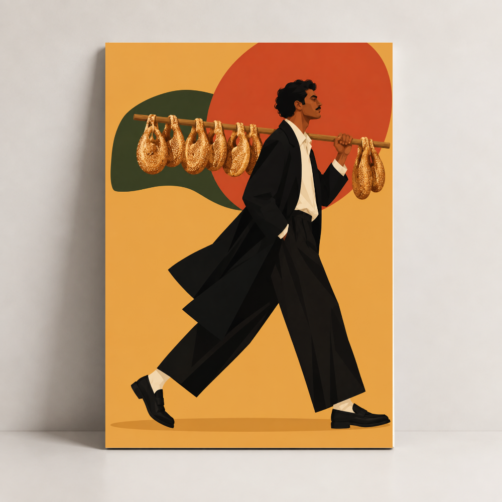 Kaak on the Move Lebanon canvas art by BornArab Studio