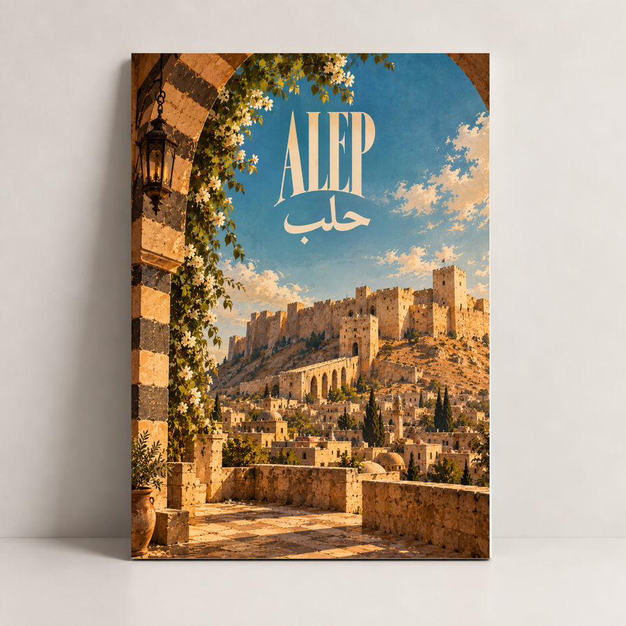 Syria Art – Aleppo Above the Citadel