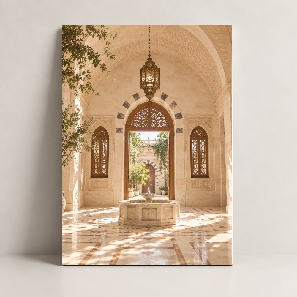 Morning Through the Arch Syria canvas art by BornArab Studio