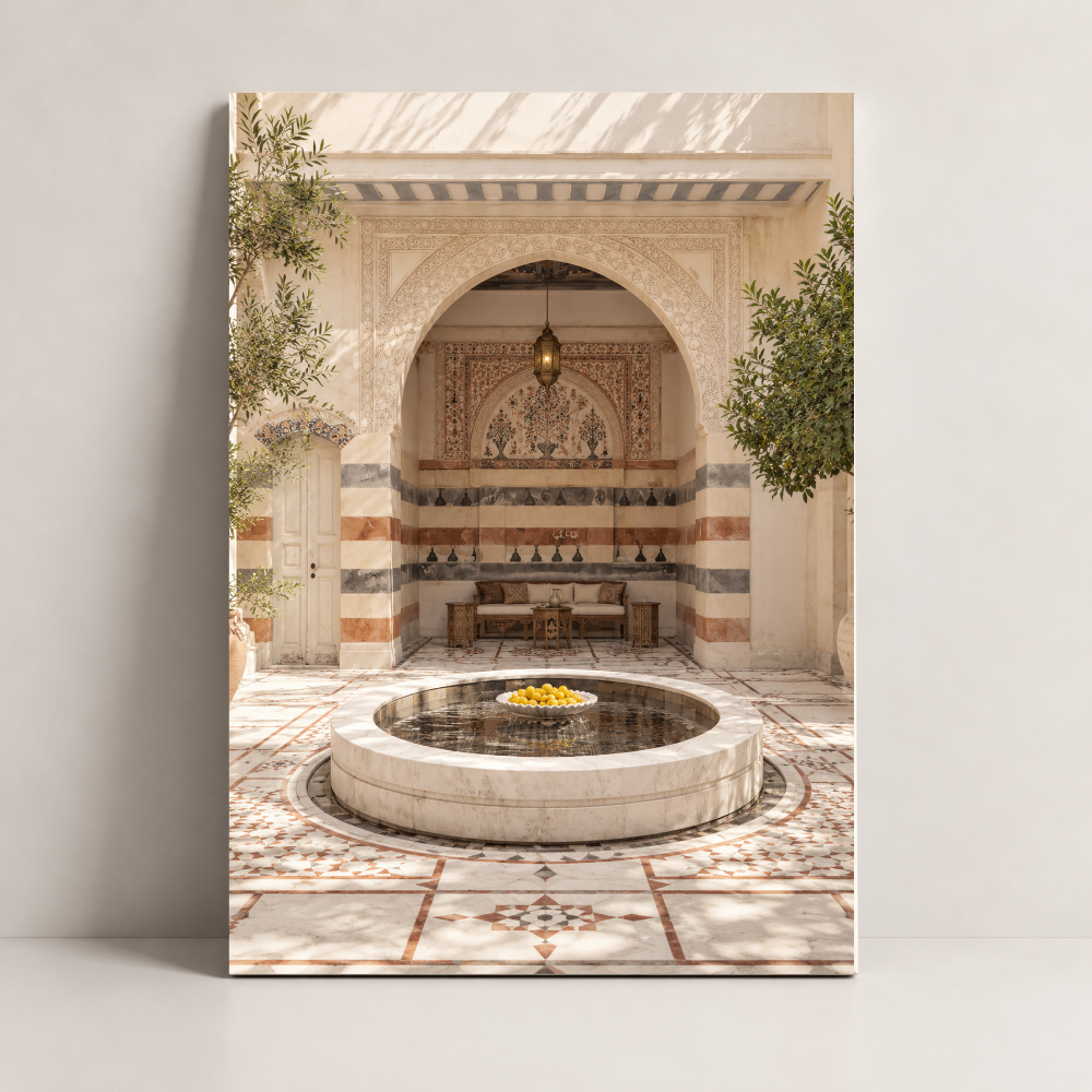 Fountain of the House Syria canvas art by BornArab Studio