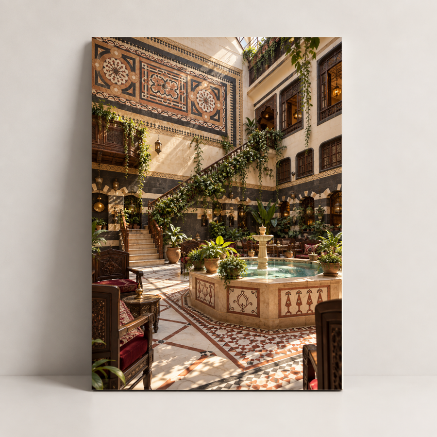 Syria Art – Coffee in the Old House