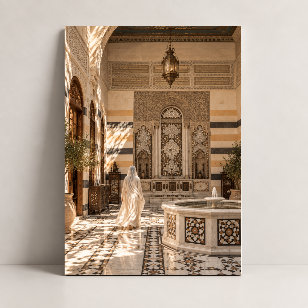 Syria Art – At the Marble Fountain