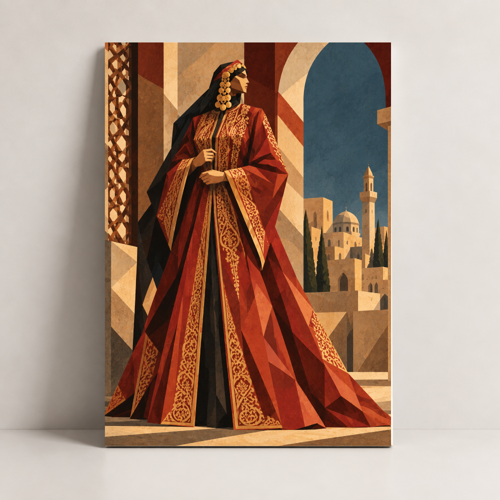 Damascene Elegance Syria canvas art by BornArab Studio