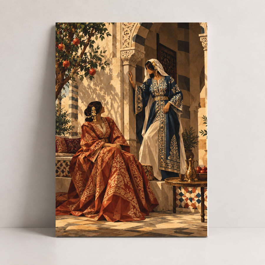 Syria Art – Jasmine Courtyard