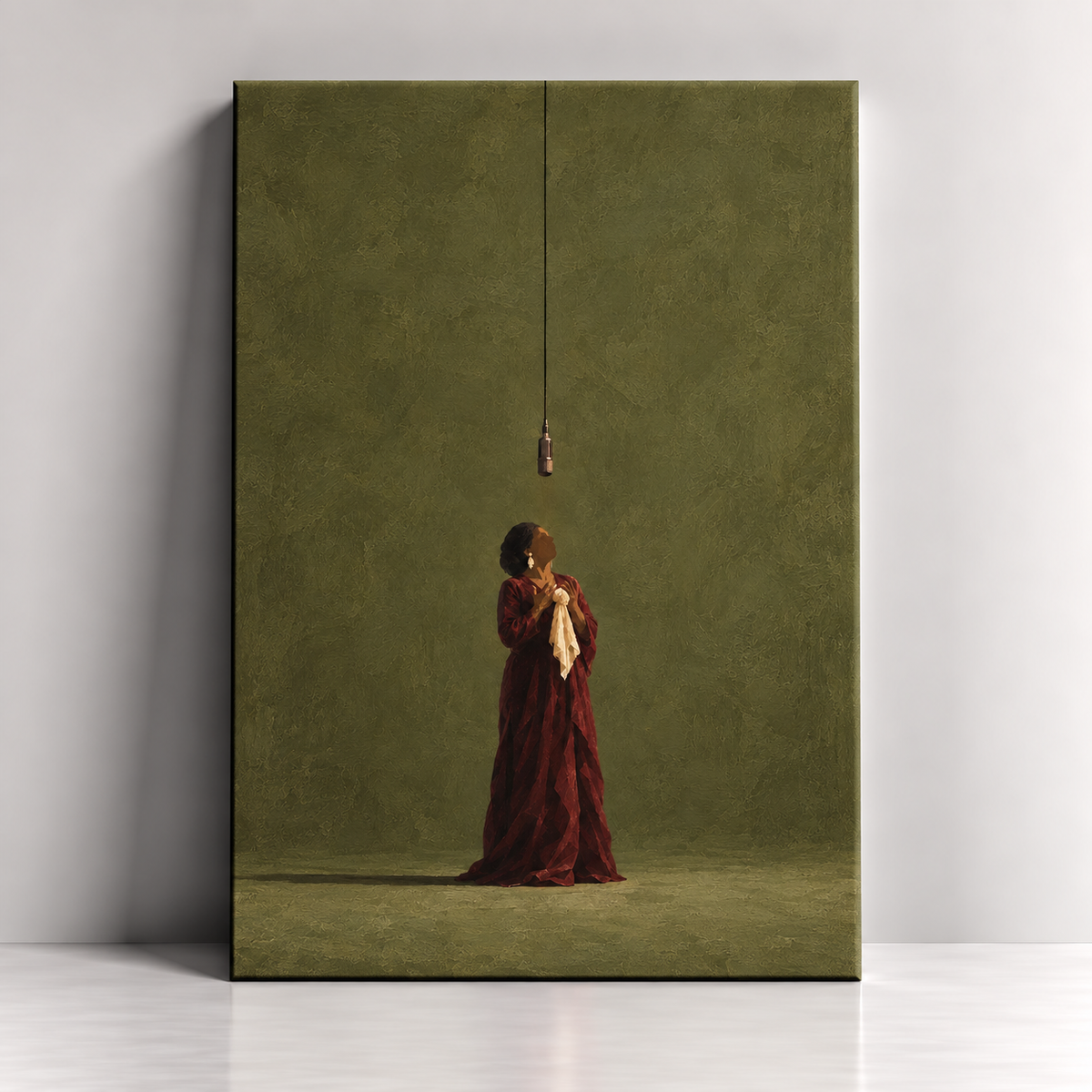Oum Voice Egyptian music inspired canvas art by BornArab Studio