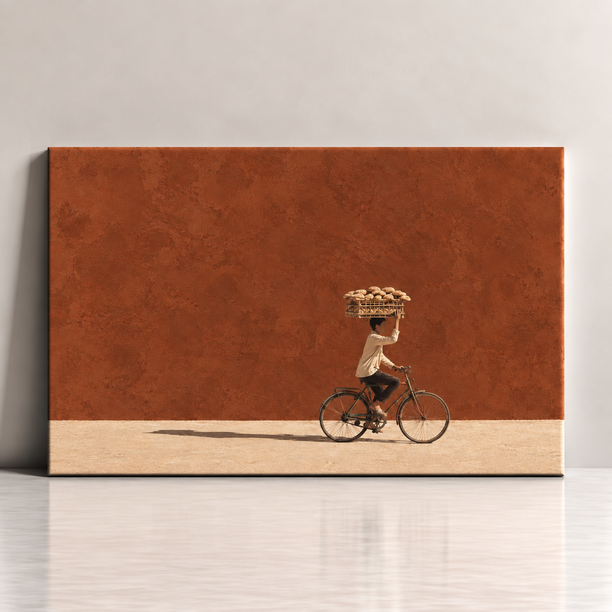The Bread Seller Egyptian canvas art by BornArab Studio