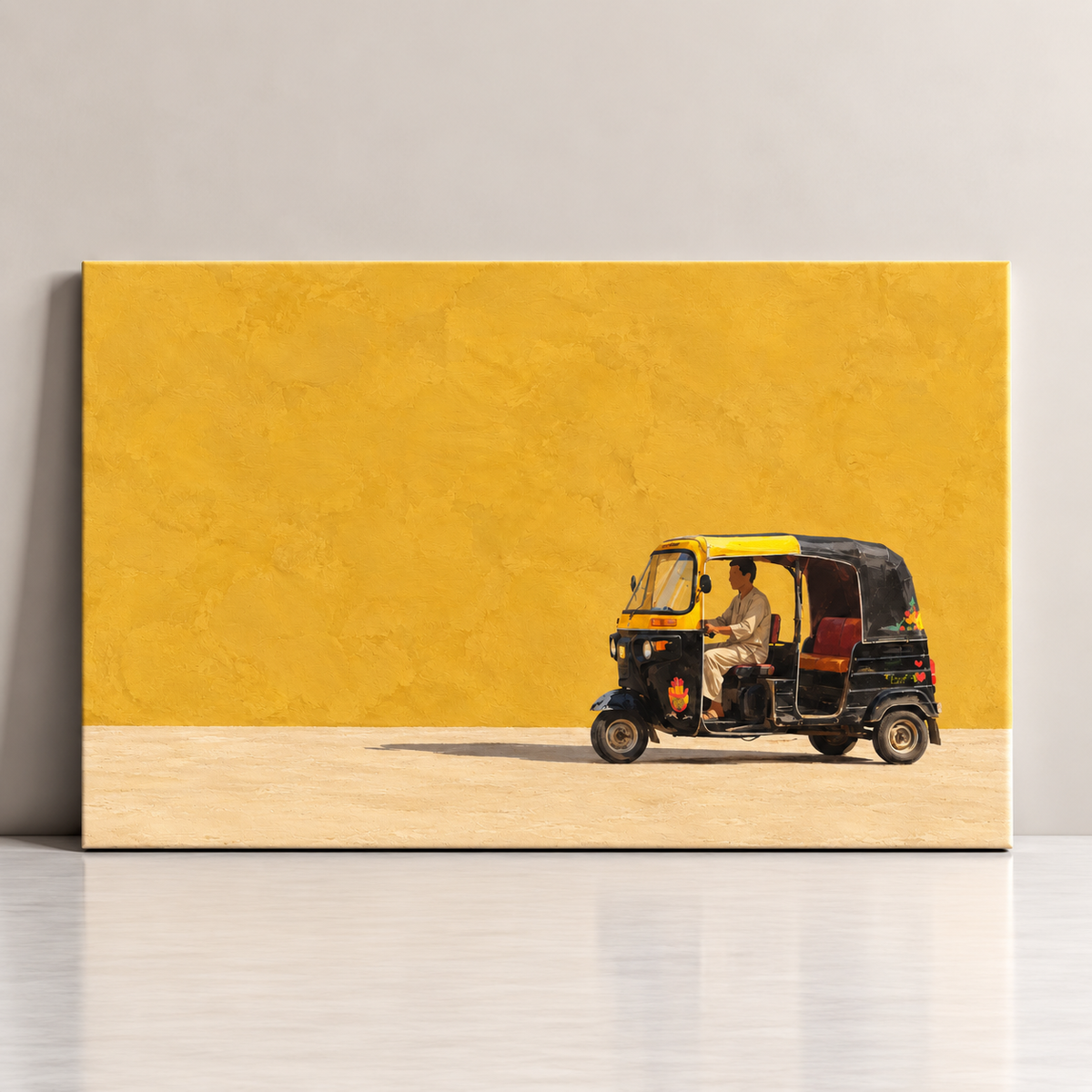 Tuktuk Life Egyptian canvas art by BornArab Studio