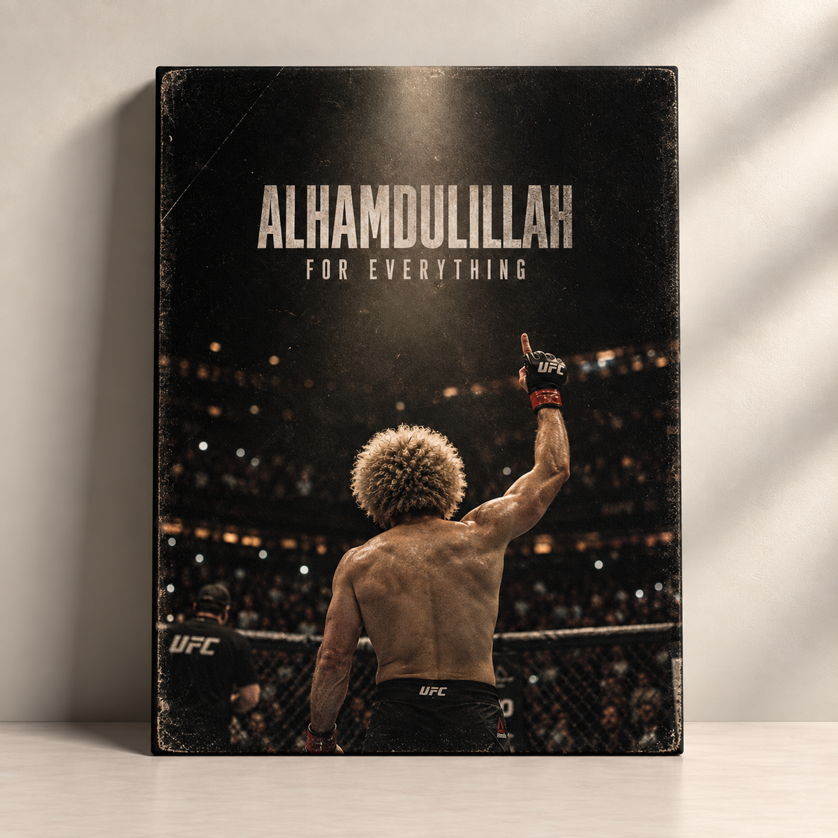 Alhamdulillah for Everything contemporary Islamic canvas art by BornArab Studio