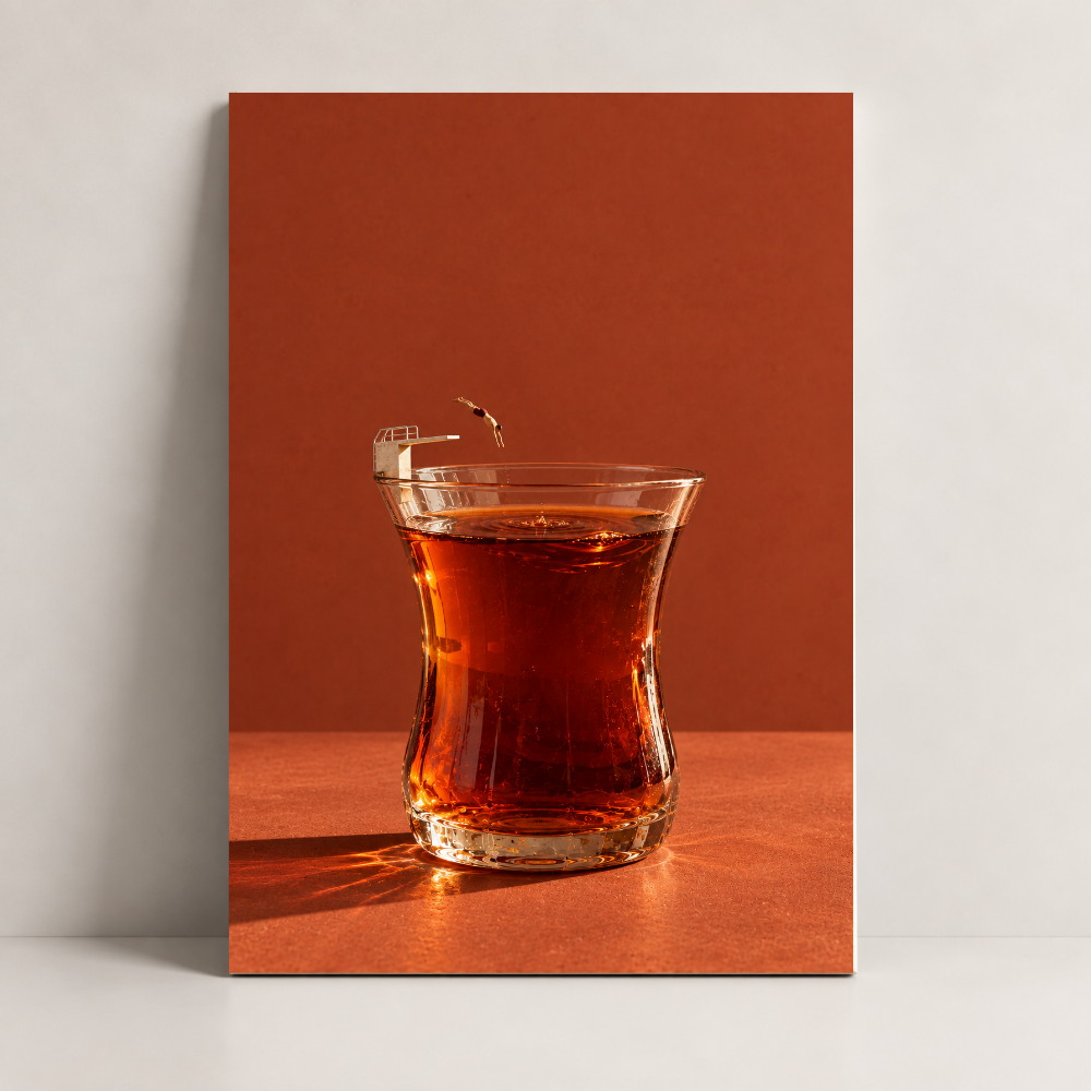 Tea at Sunset Jordan canvas art by BornArab Studio