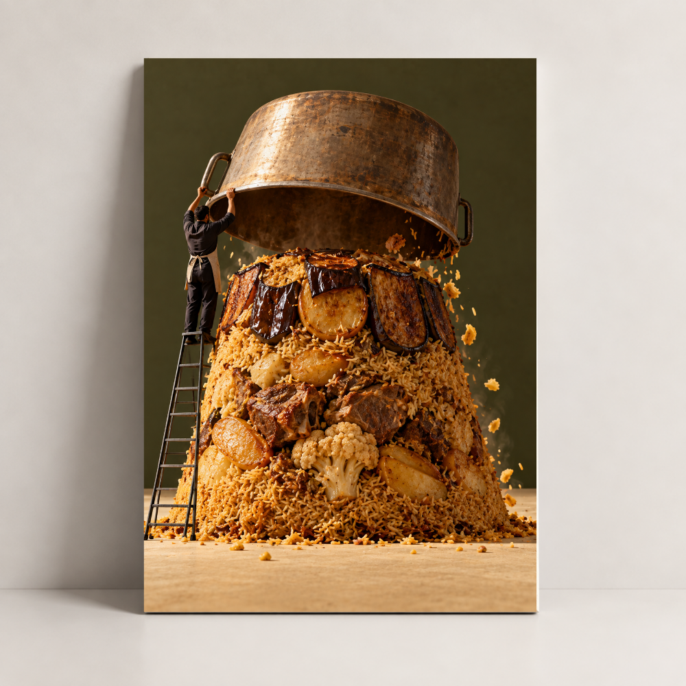 Mansaf Monument Jordan canvas art by BornArab Studio