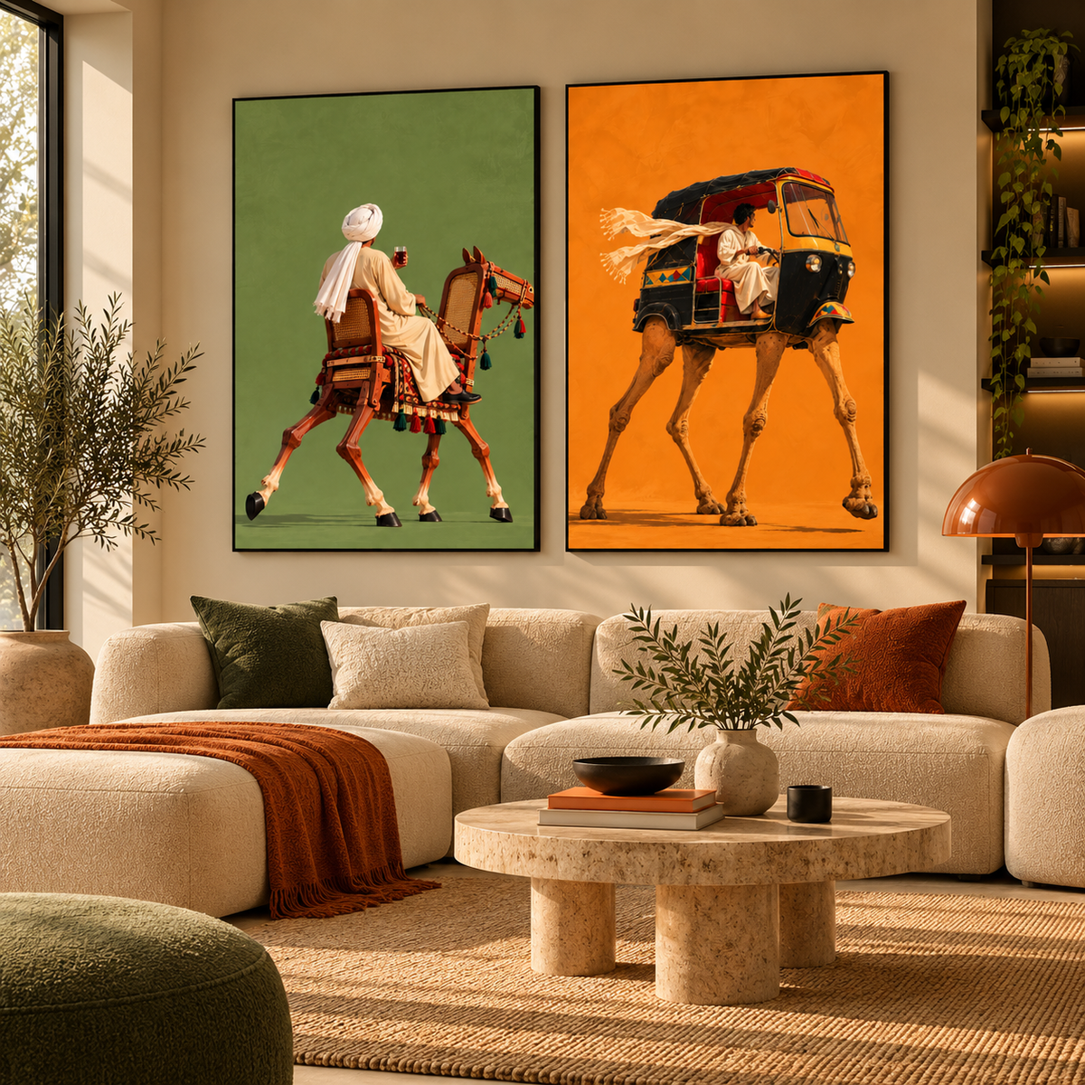 Egypt Art – Desert Riders — Set of 2