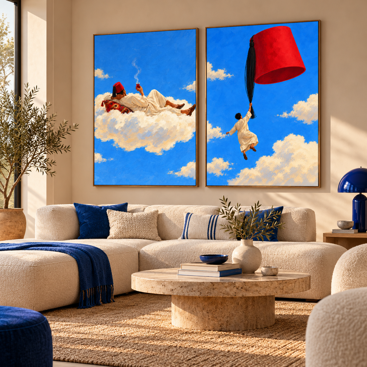 Egypt Art – Above the Clouds — Set of 2